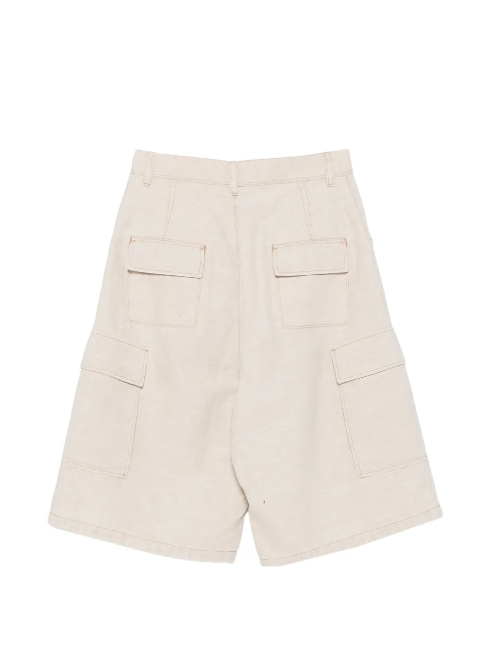 FENDI high-waisted cargo shorts Beige