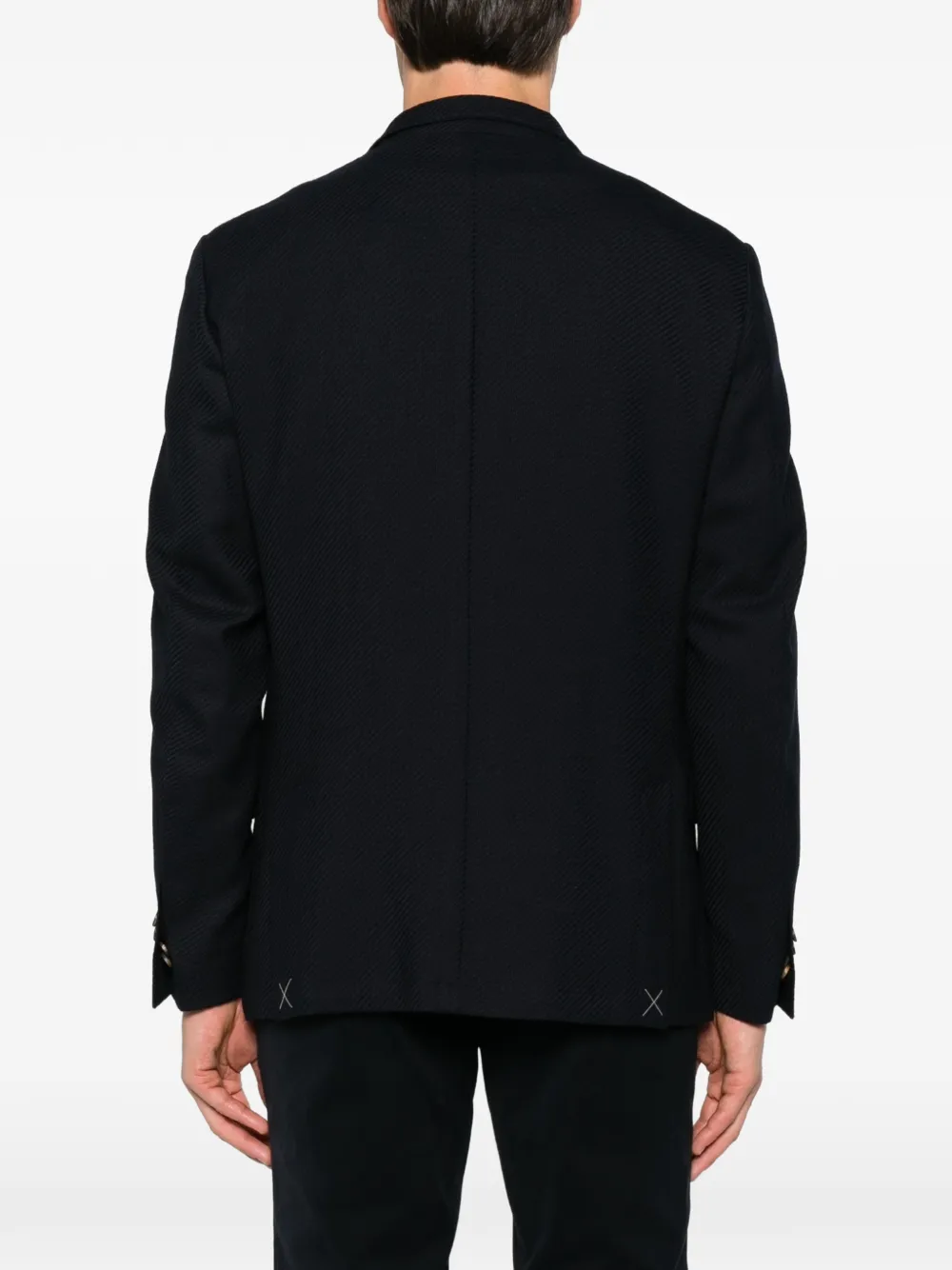 Corneliani Blazer met enkele rij knopen Blauw