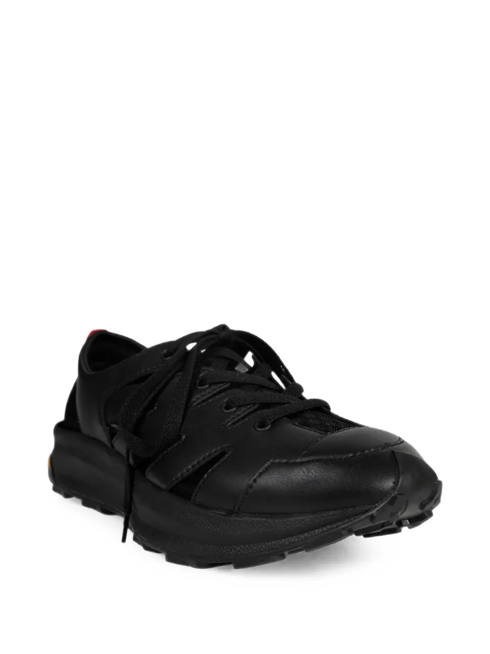 Yohji Yamamoto cut-out sneakers Zwart