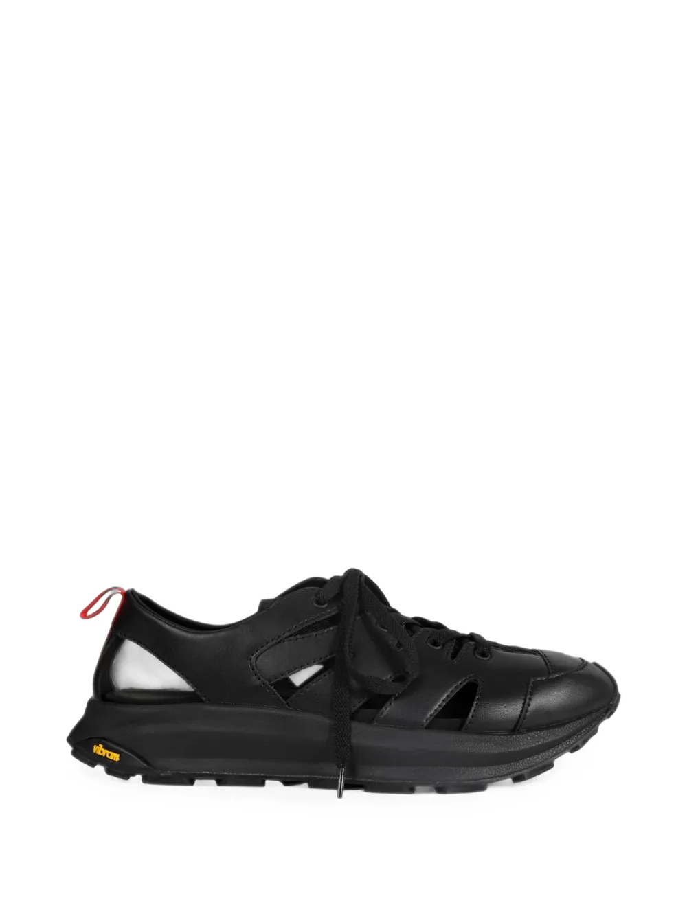 Yohji Yamamoto Cut-out Sneakers In Black