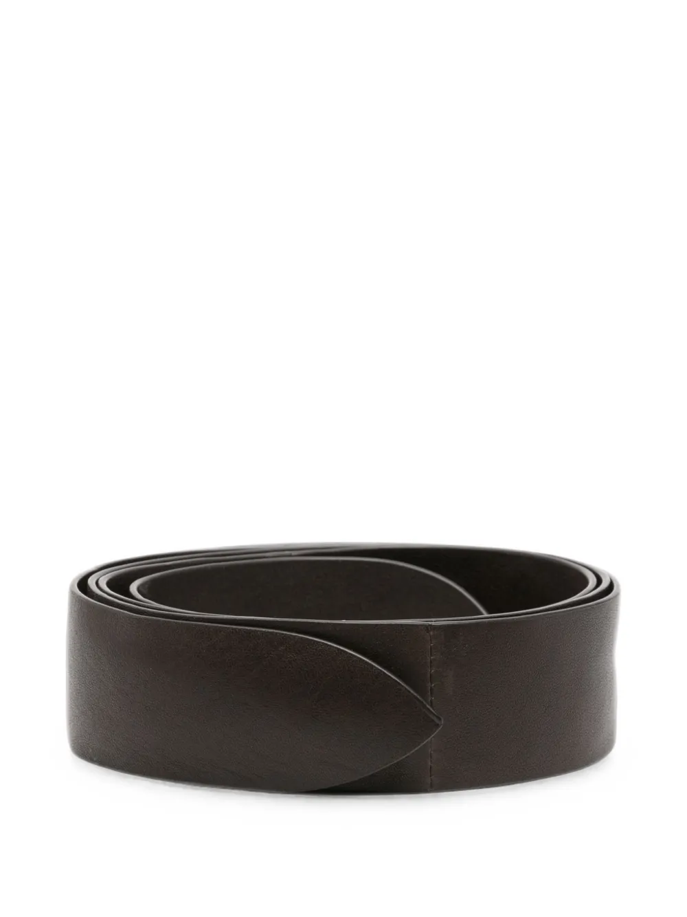 Cortana Pointed-tip Belt In Brown