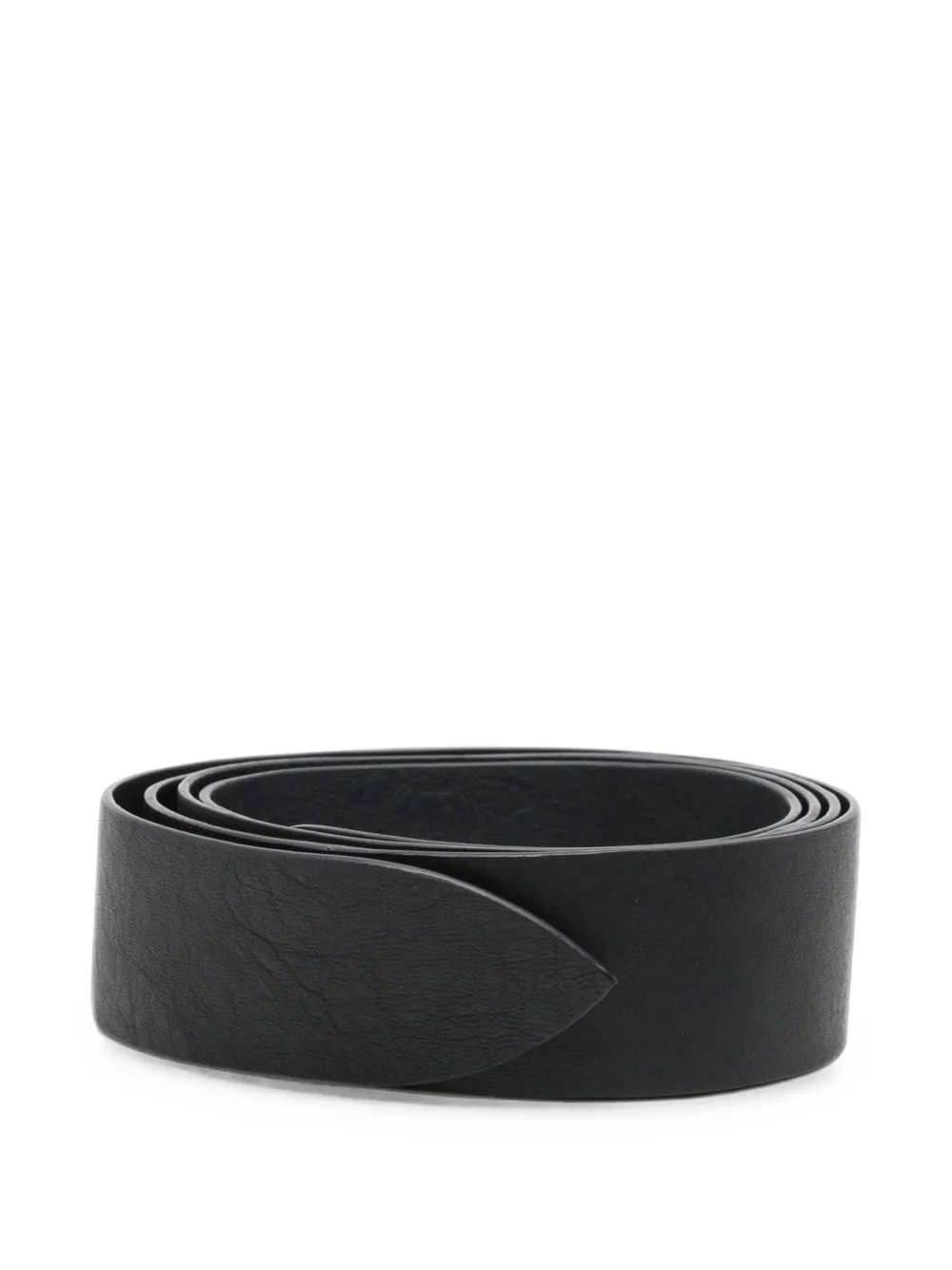 Cortana grained-effect belt - Nero