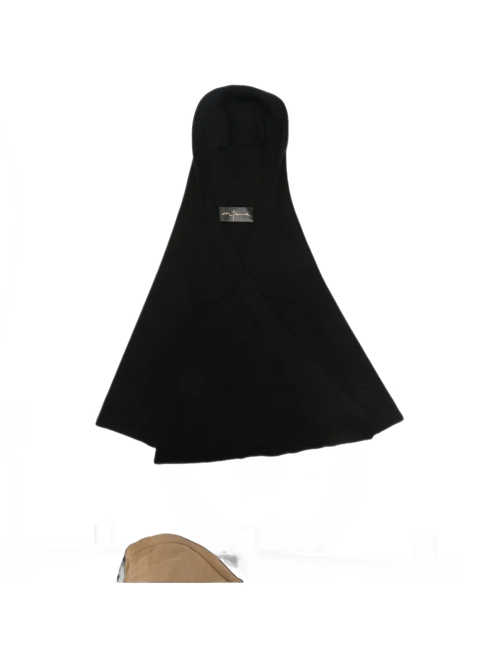 Cortana knitted crossover hood - Nero
