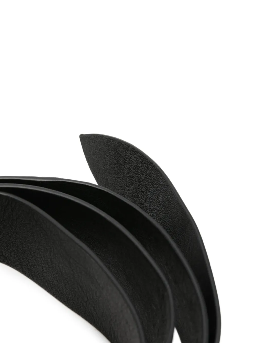 Cortana Grained-texture Belt in Black, view 2