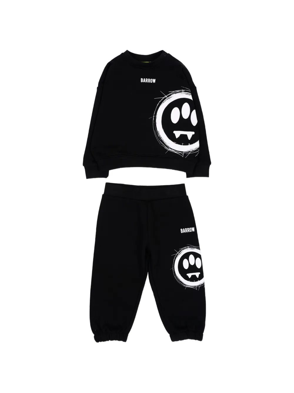 Barrow kids cotton logo-print tracksuit - Nero