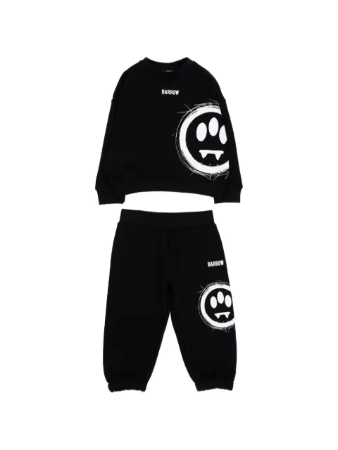 Barrow kids cotton logo-print tracksuit