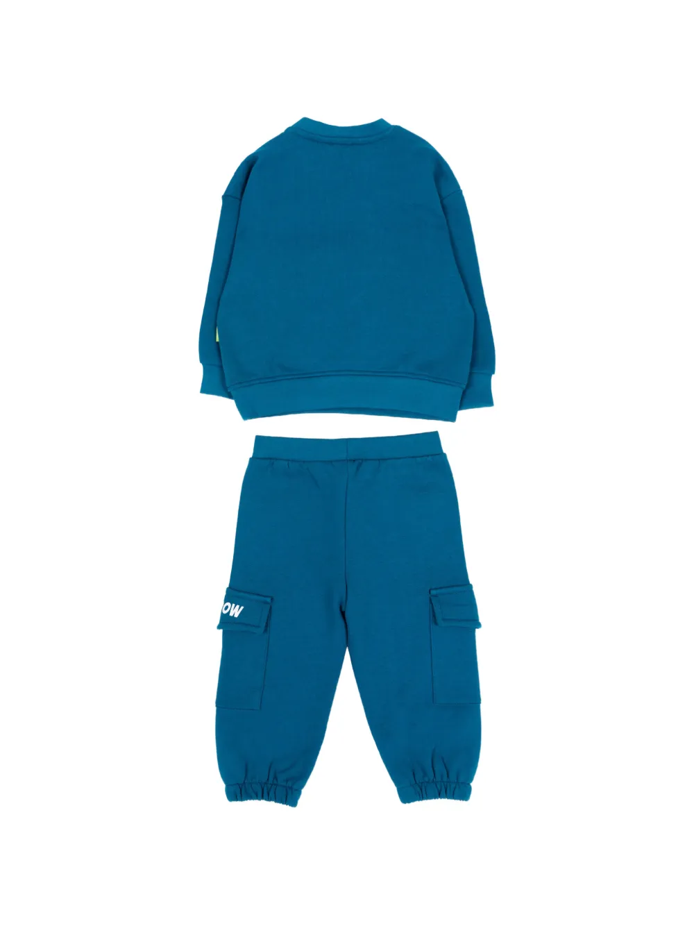 Barrow kids logo-print cargo tracksuit Blauw