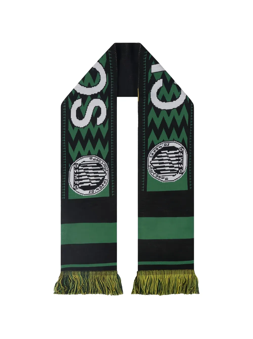 Dover Street Market Chaos Football fringed scarf - Nero