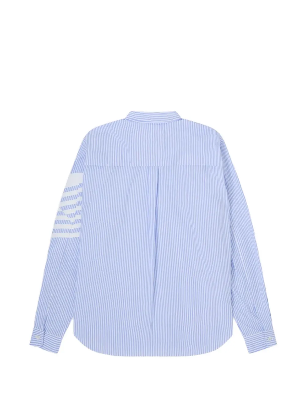 Dover Street Market x Kei Ninomiya gestreept overhemd met patchwork Blauw