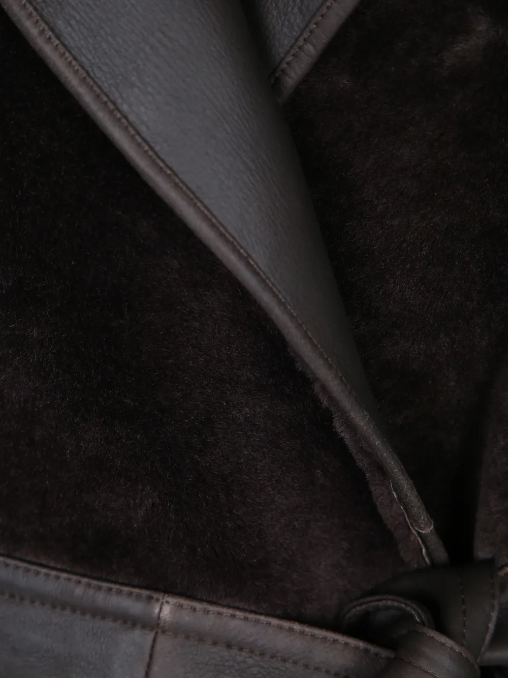 Alberta Ferretti Lammy coat Bruin