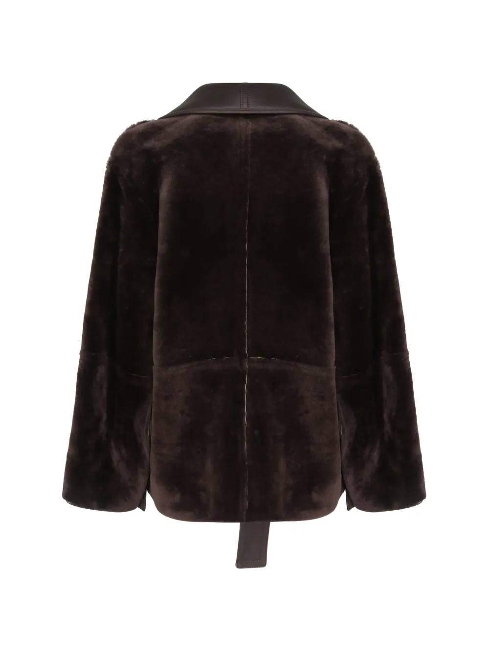 Alberta Ferretti Lammy coat Bruin