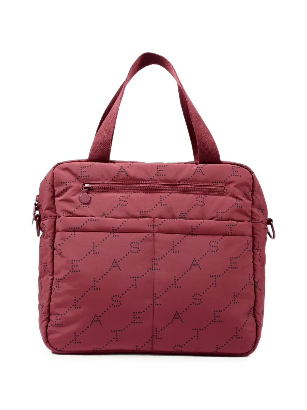Stella McCartney Kids Borsa fasciatoio con logo - Rosso