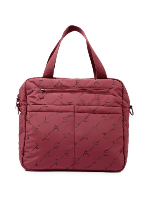 Stella McCartney Kids logo-print quilted changing bag and changing mat