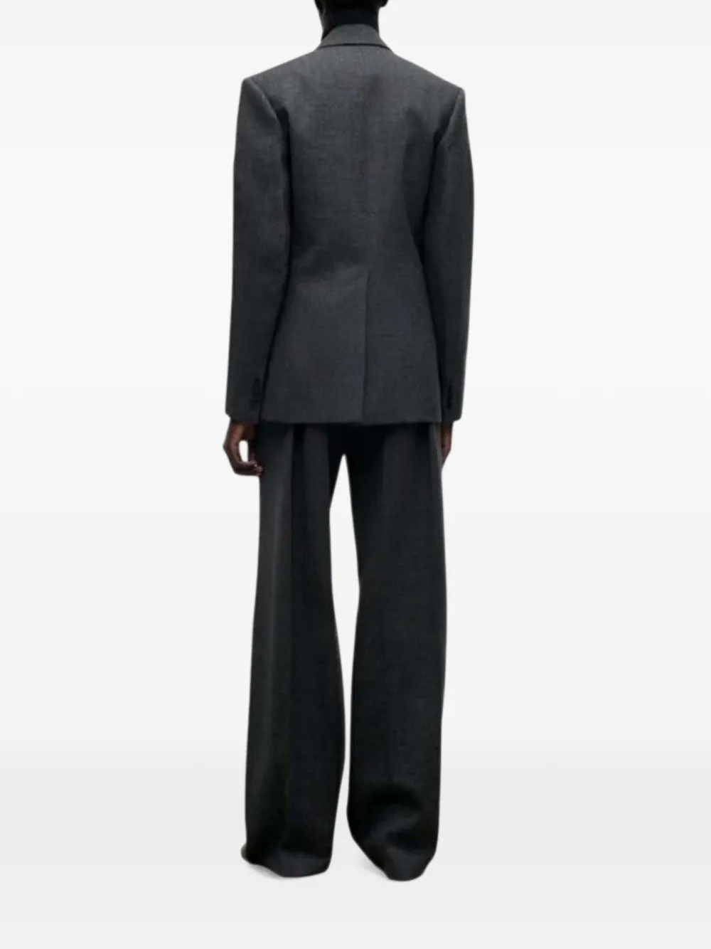 Victoria Beckham Blazer met enkele rij knopen Grijs