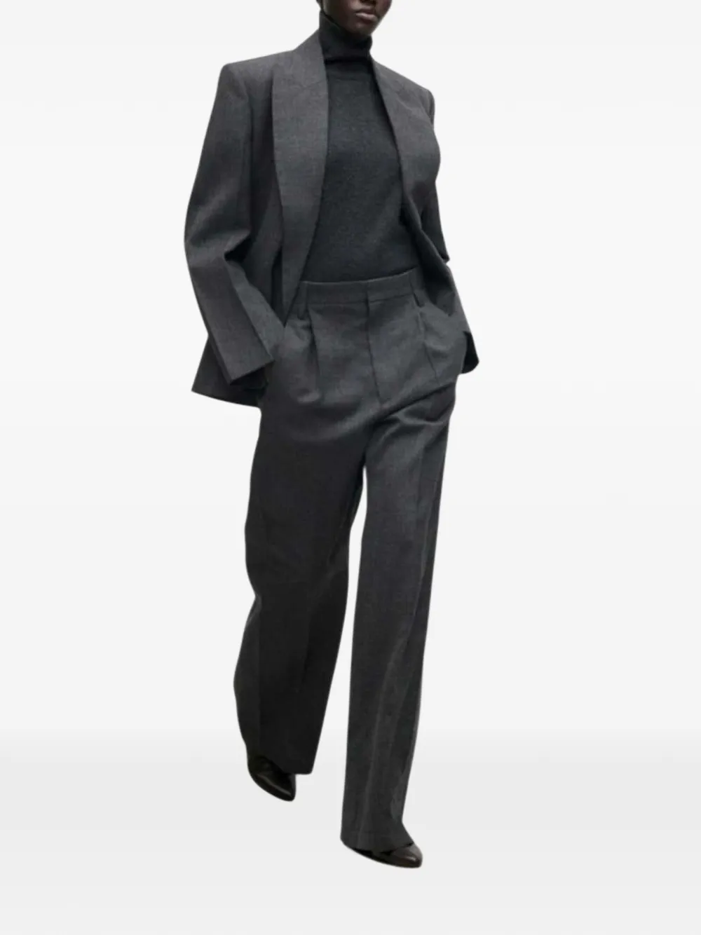 Victoria Beckham Blazer met enkele rij knopen Grijs