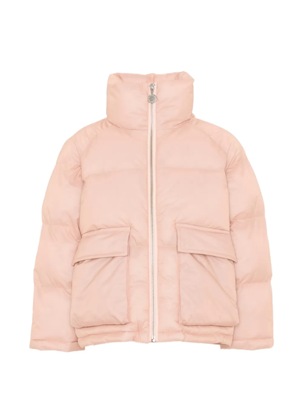 Stella McCartney Kids Giacca trapuntata a collo alto - Rosa