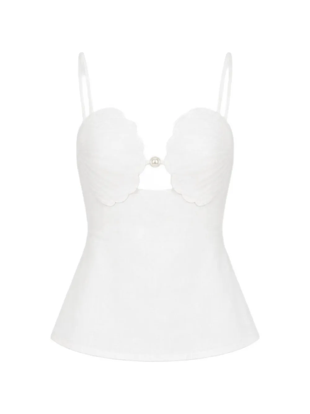 FARM Rio Blusa smanicata - Bianco