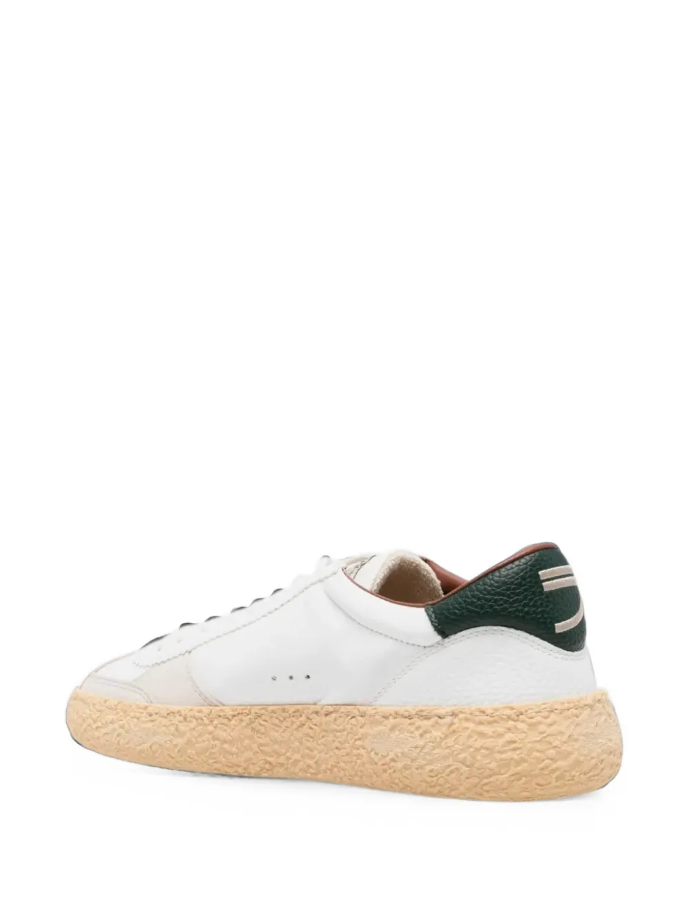 Puraai Vintage logo-print panelled sneakers Wit