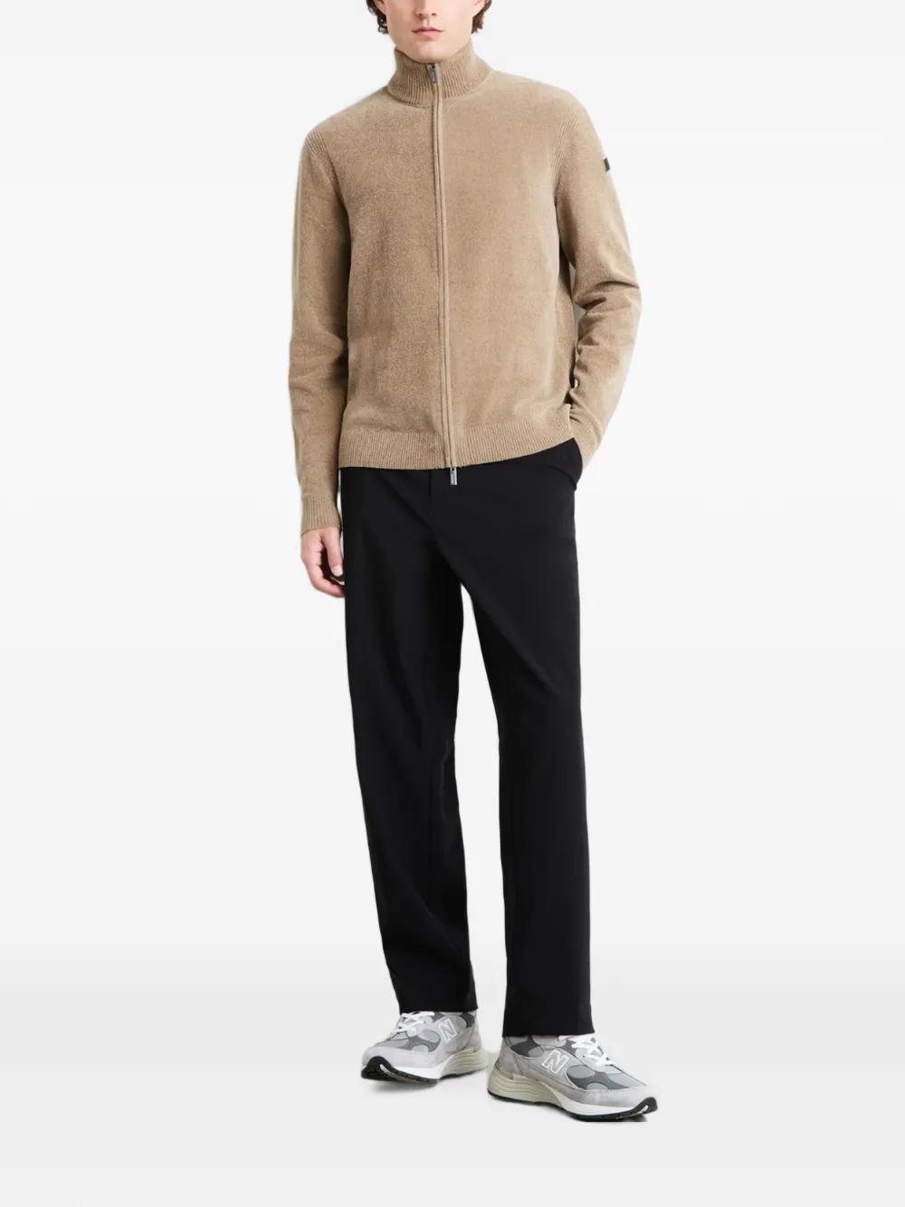 RRD Trui met hoge hals en rits Beige