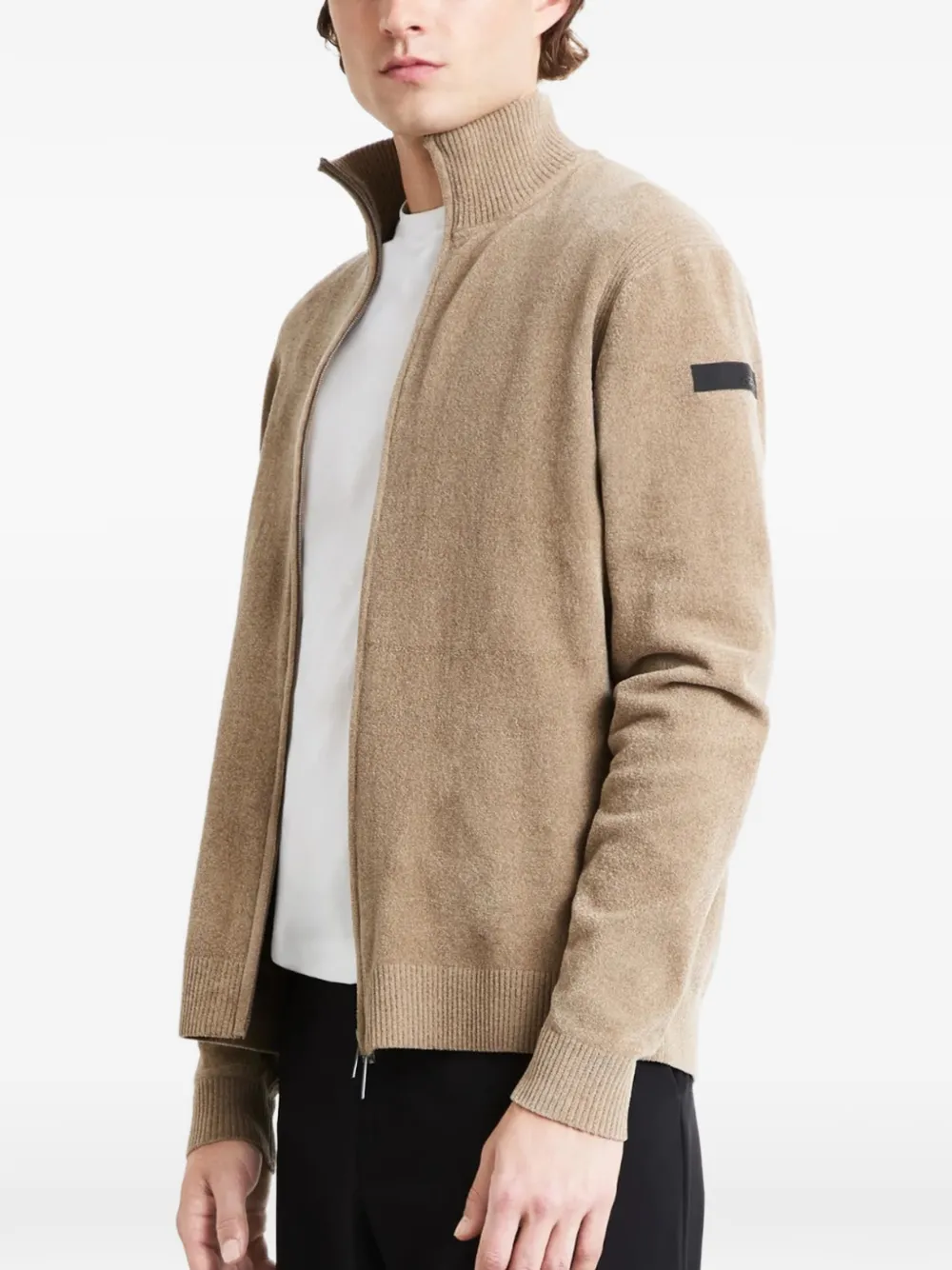 RRD Trui met hoge hals en rits Beige