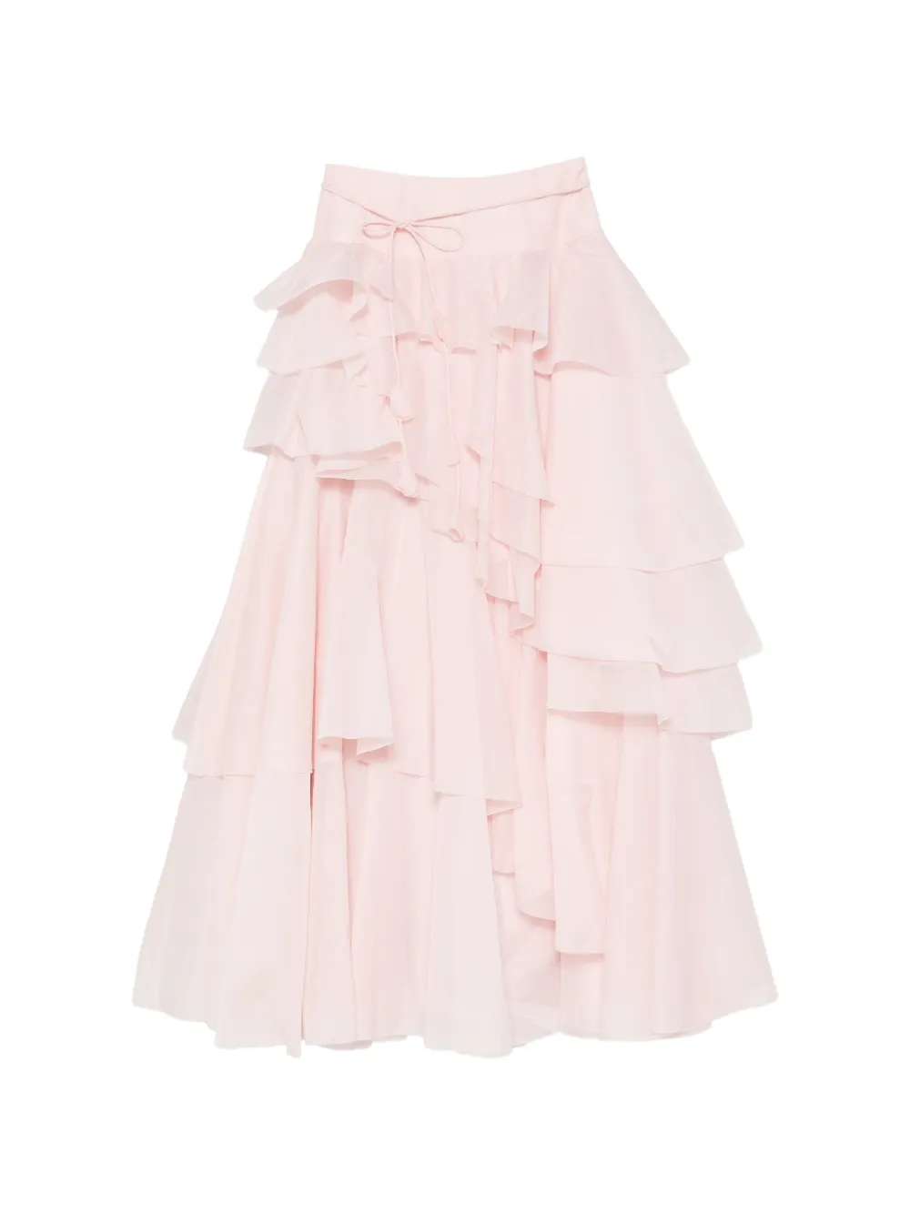 Aje ruffled tiered maxi skirt