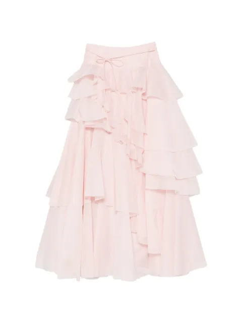 Aje ruffled tiered maxi skirt