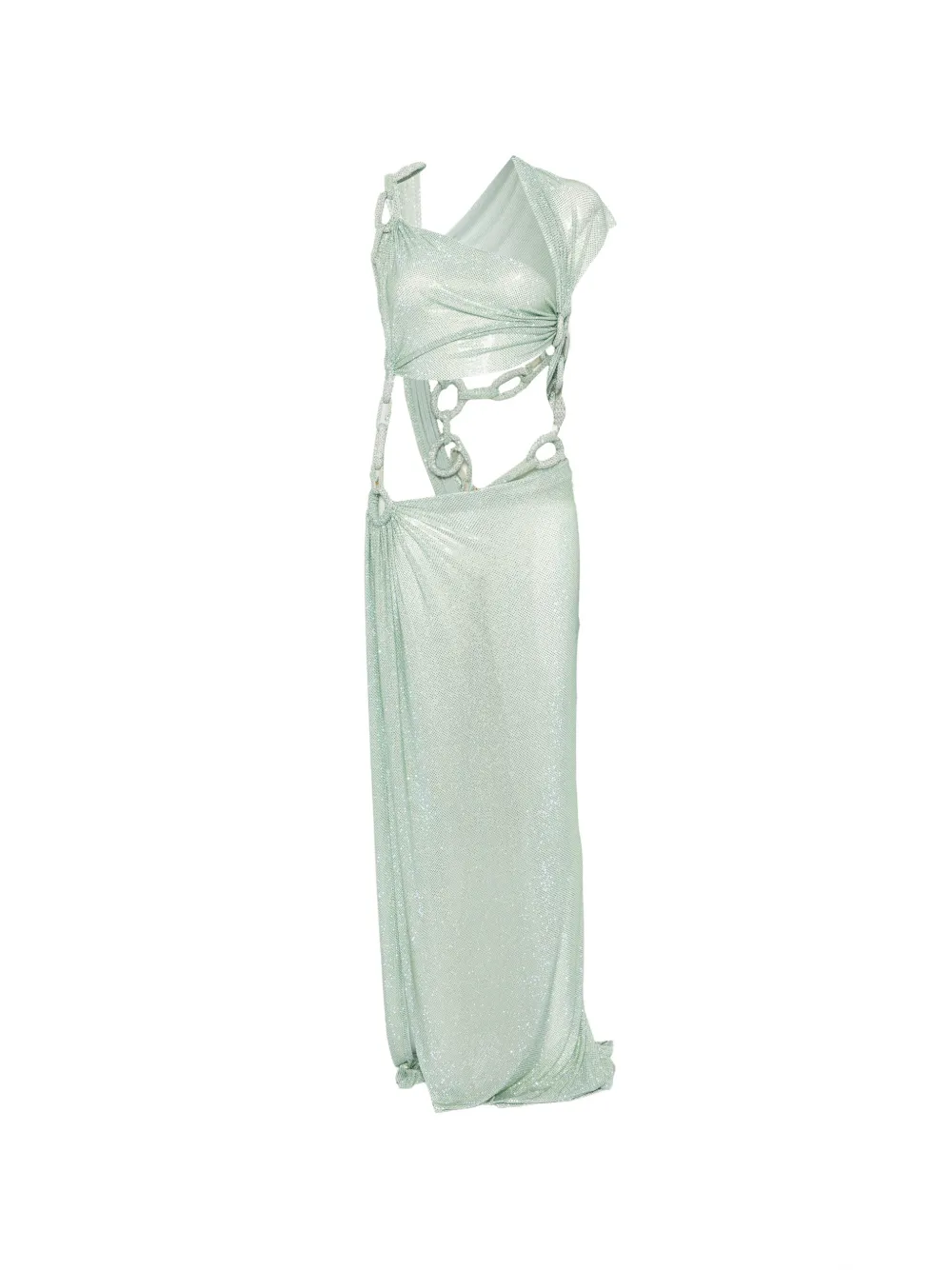 Bronx and Banco cut-out chain-link maxi dress