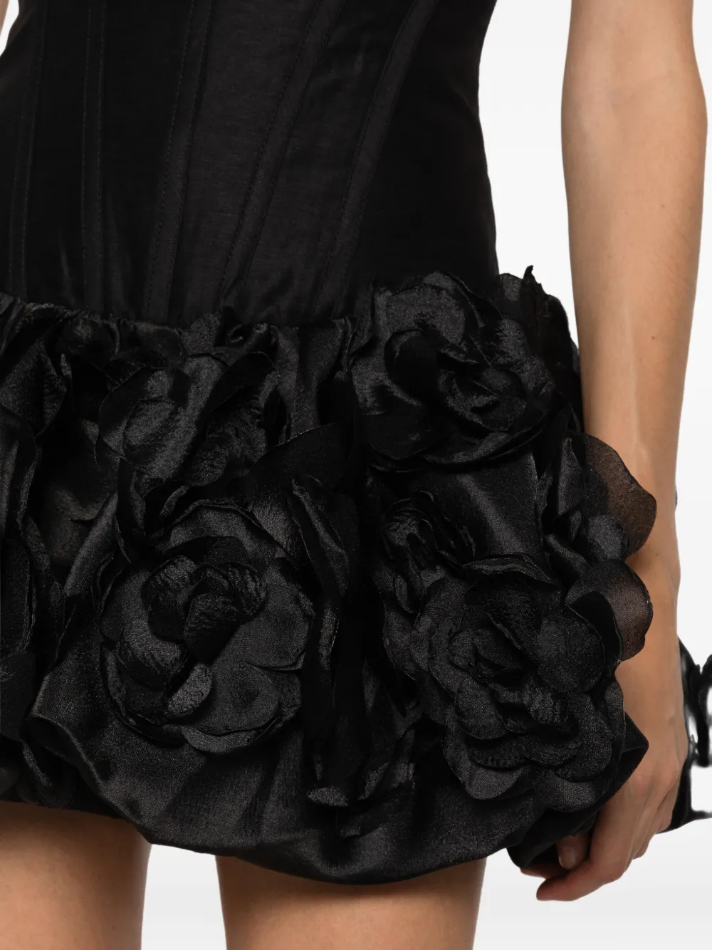 Aje Strapless midi-jurk Zwart