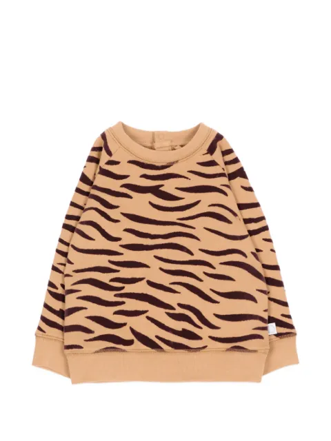 Stella McCartney Kids cotton tiger-print sweatshirt