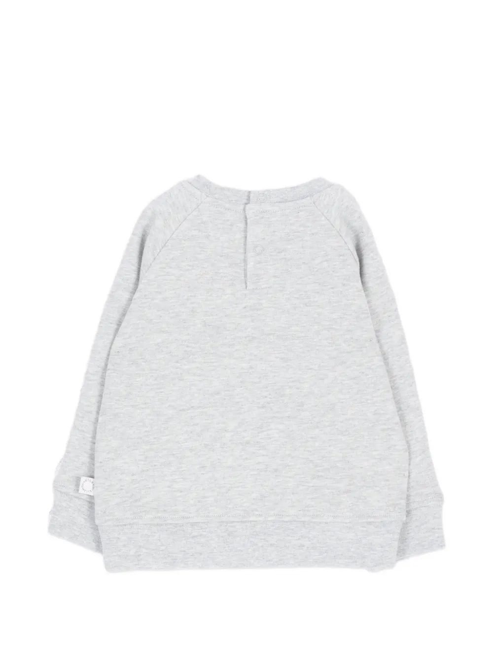Stella McCartney Kids Katoenen sweater met logo-print Grijs