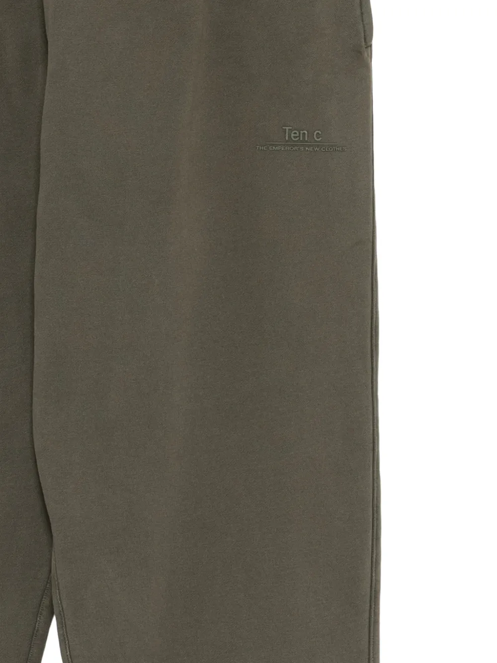 Ten C Trainingsbroek met logoprint Groen