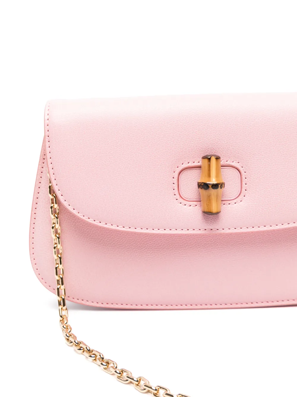Gucci Bamboo clutch Roze