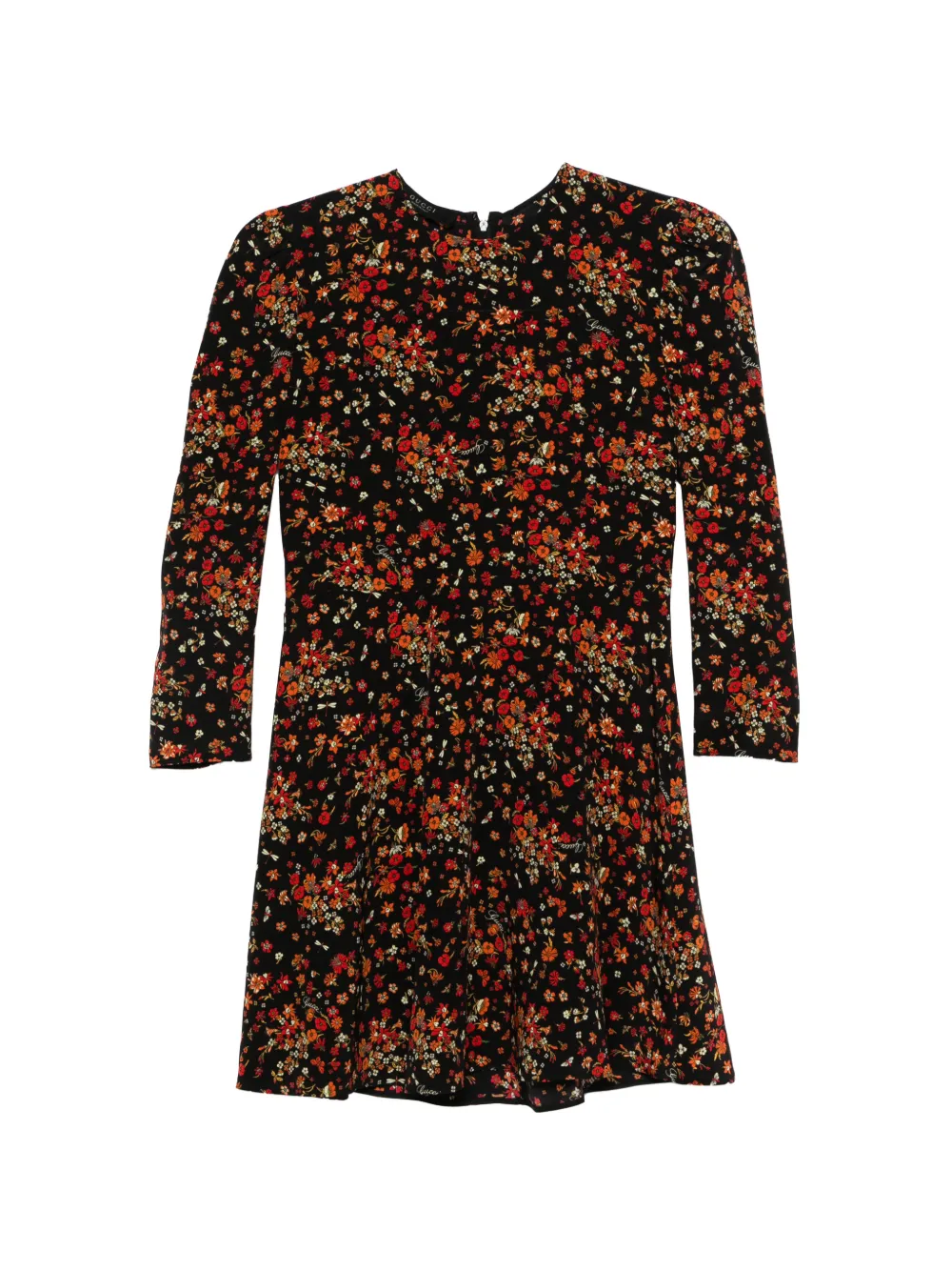 Gucci printed silk dress - Nero