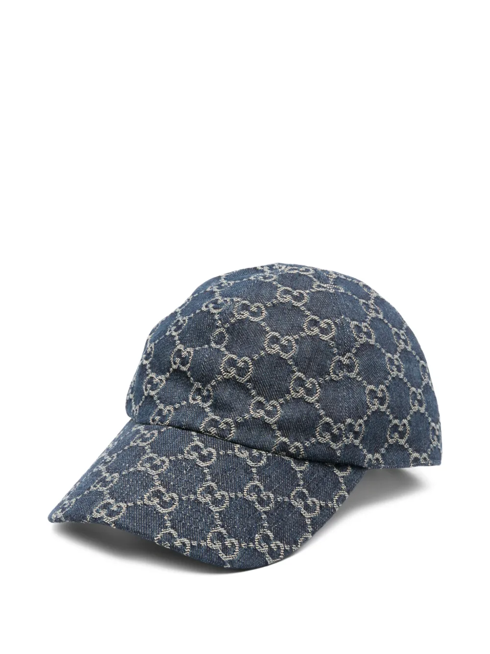 Gucci GG cotton denim baseball hat - Blue