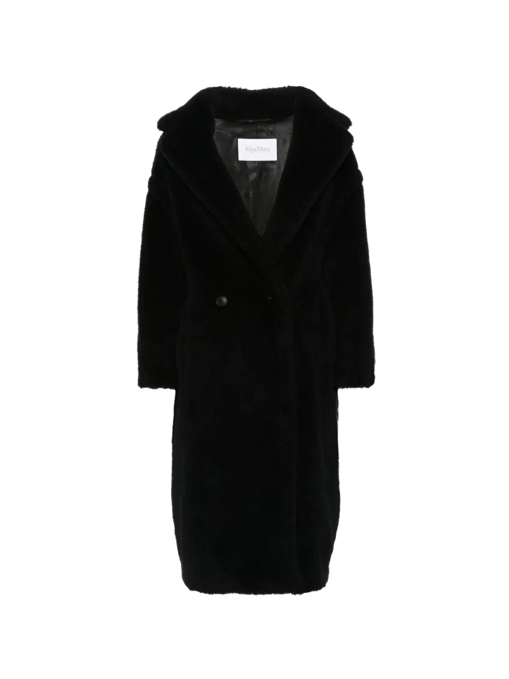 Max Mara Icon Mantel aus Alpaka und Wolle mit Teddy - sand - Schwarz