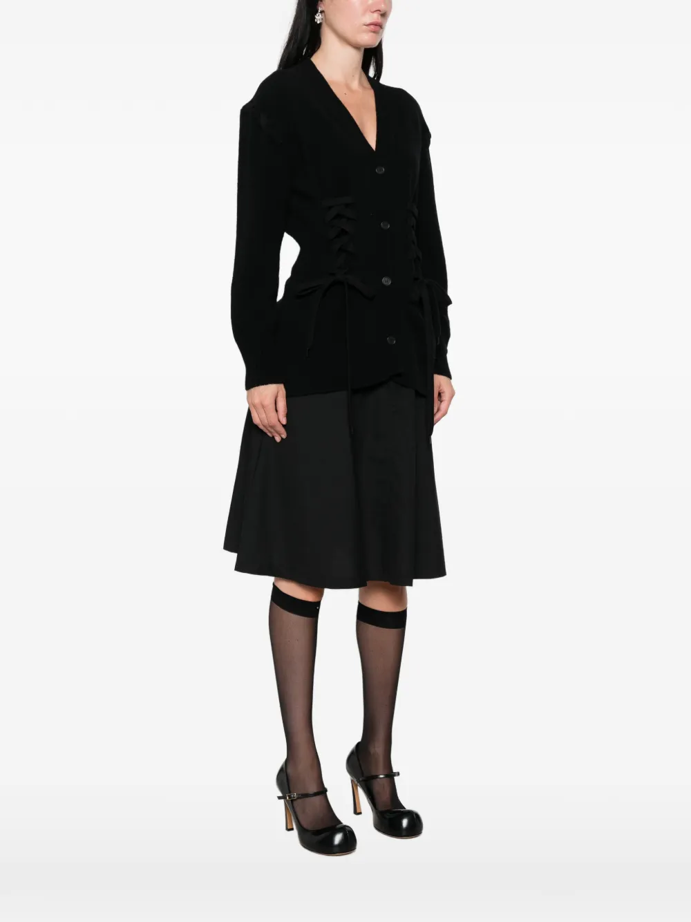 Simone Rocha Vest met veters Zwart
