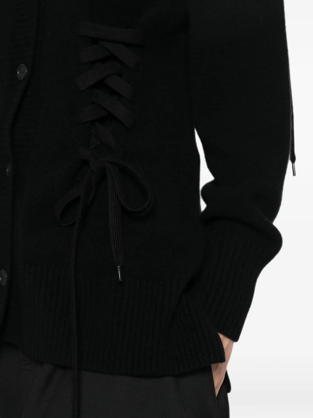 Simone Rocha Vest met veters Zwart