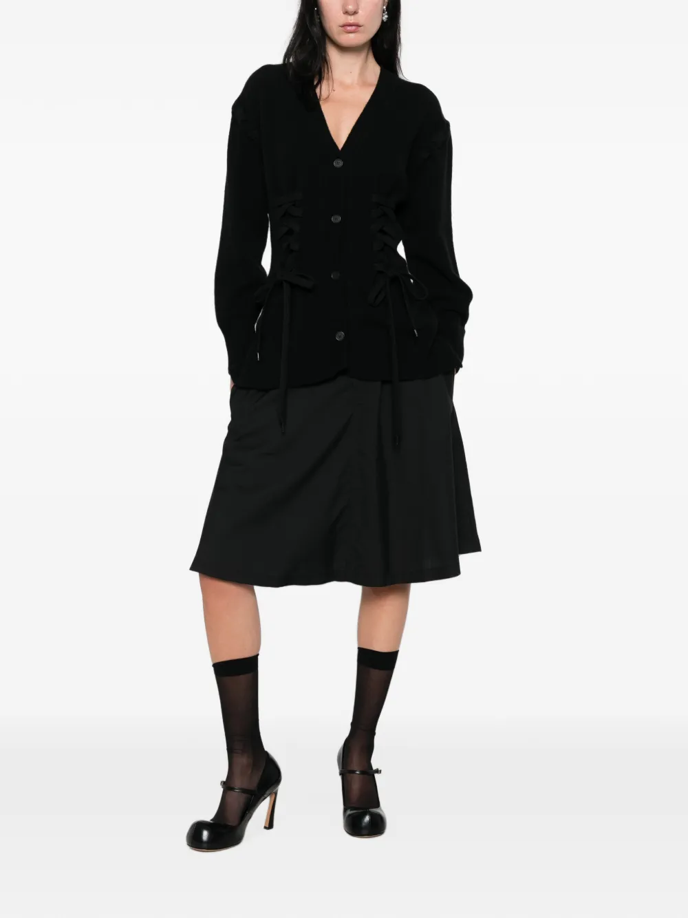 Simone Rocha Vest met veters Zwart