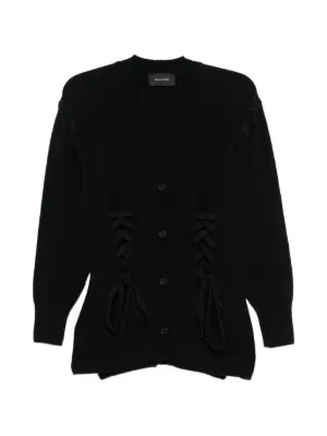 MM6 Maison Margiela ニット カーディガン | ブラック | FARFETCH JP