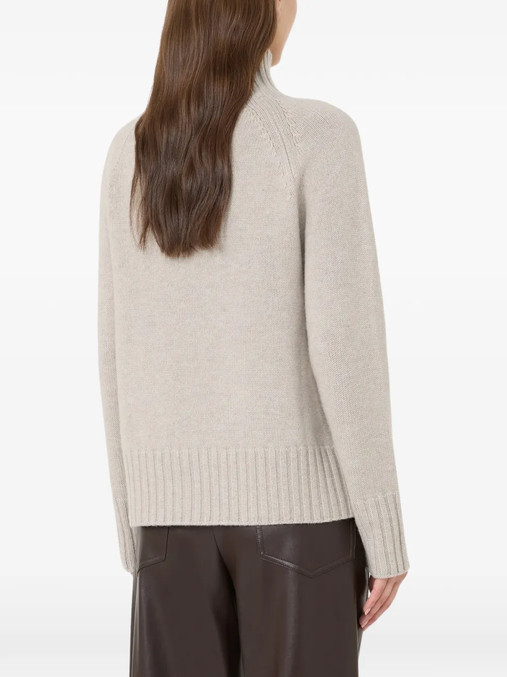 'S Max Mara Ribgebreide trui met raglan mouwen Beige