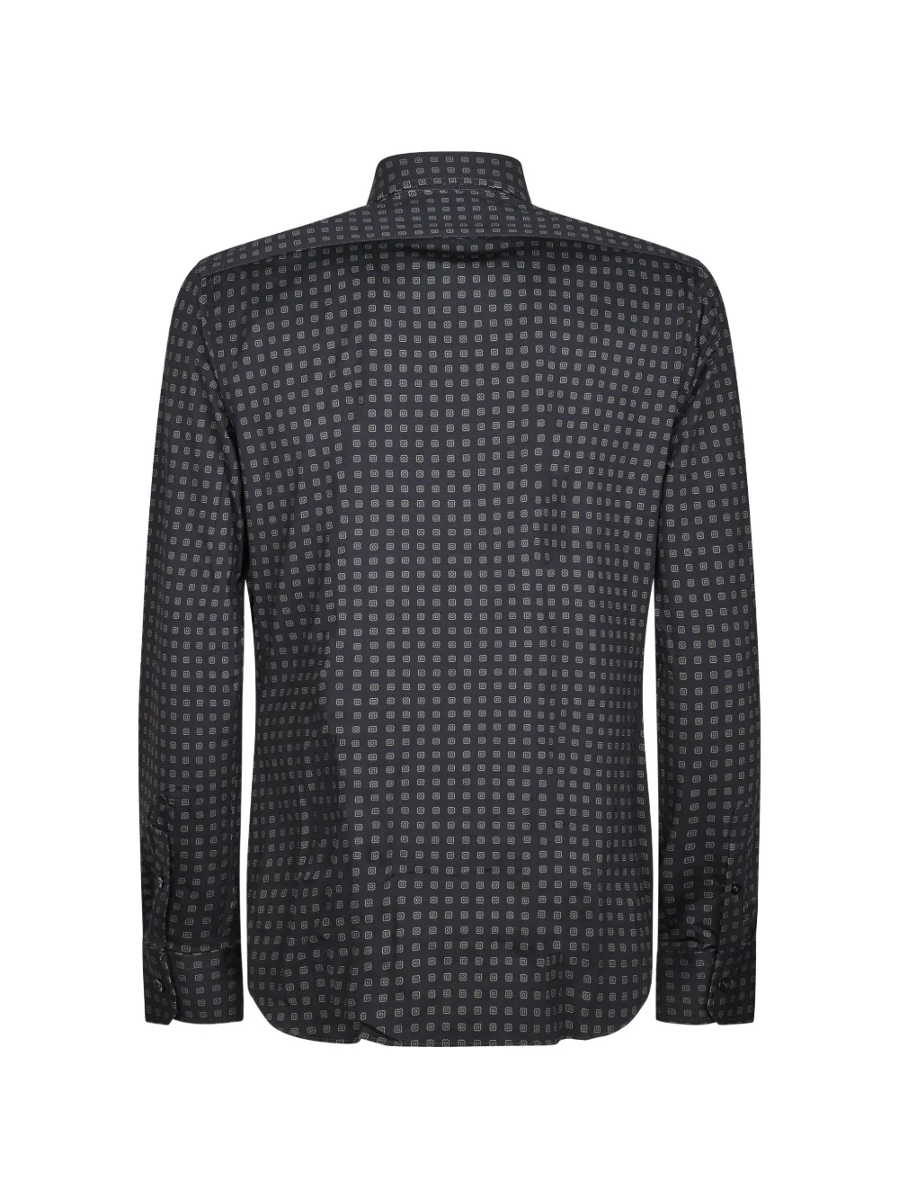 Xacus Overhemd met geometrische print Zwart