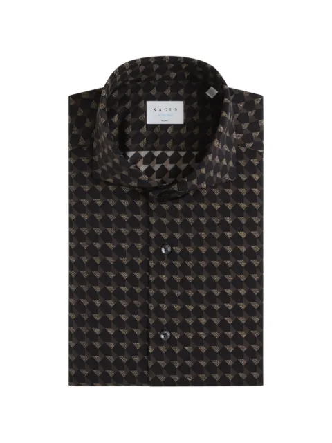 Xacus camisa con motivo geométrico