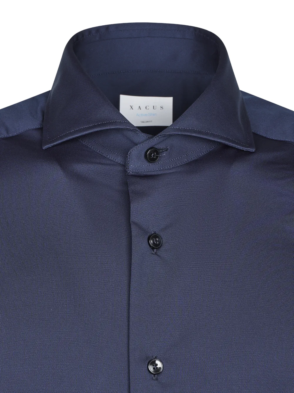 Xacus Overhemd met lange mouwen Blauw