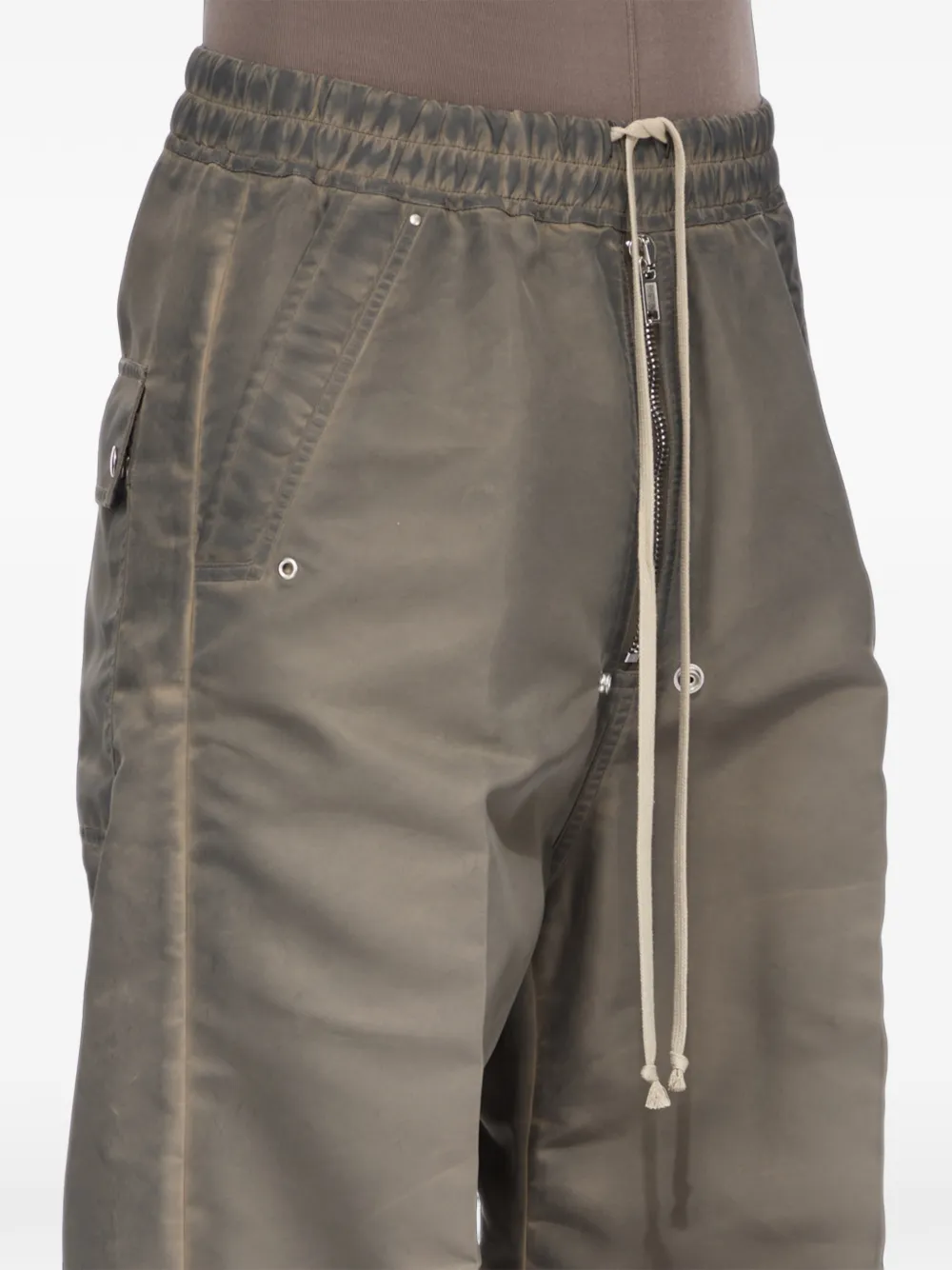 Rick Owens DRKSHDW Tower Geth Belas drawstring wide-leg trousers Grijs