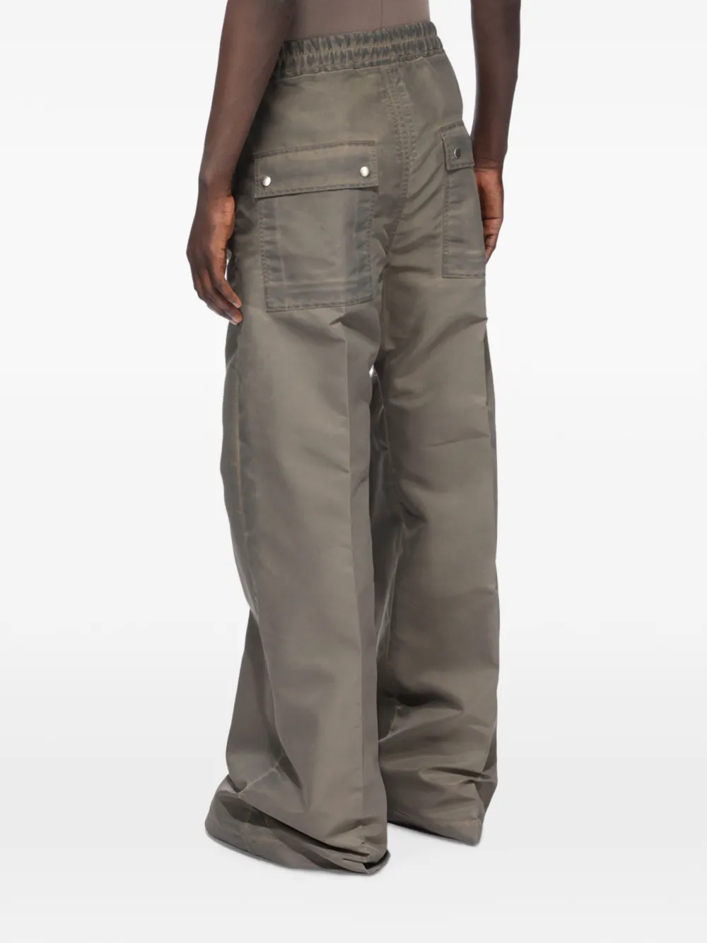 Rick Owens DRKSHDW Tower Geth Belas drawstring wide-leg trousers Grijs