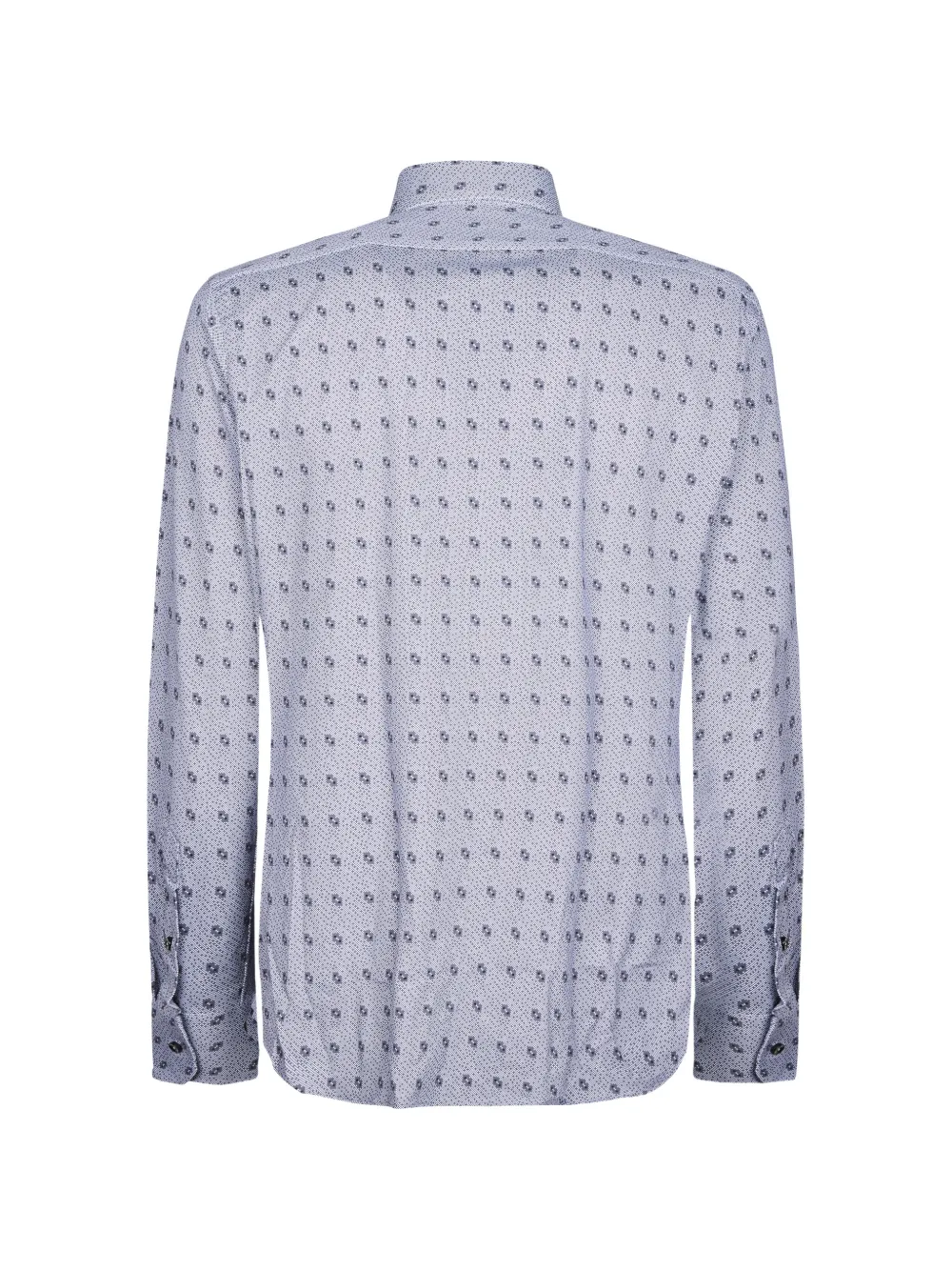 Xacus Overhemd met bloemenprint Blauw