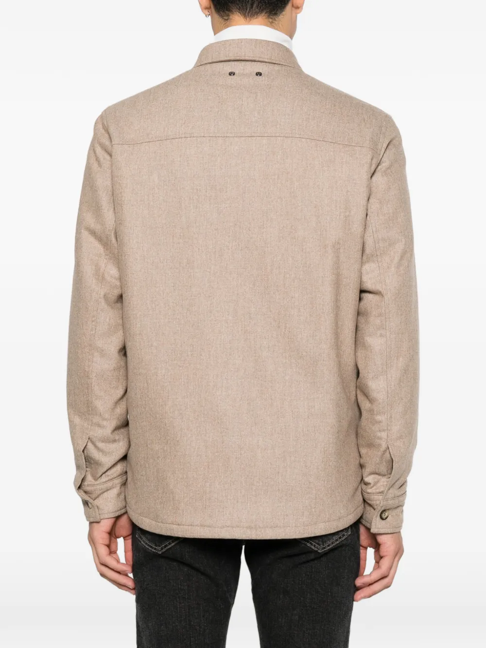 Jacob Cohën button-up chest-pocket shirt jacket Bruin