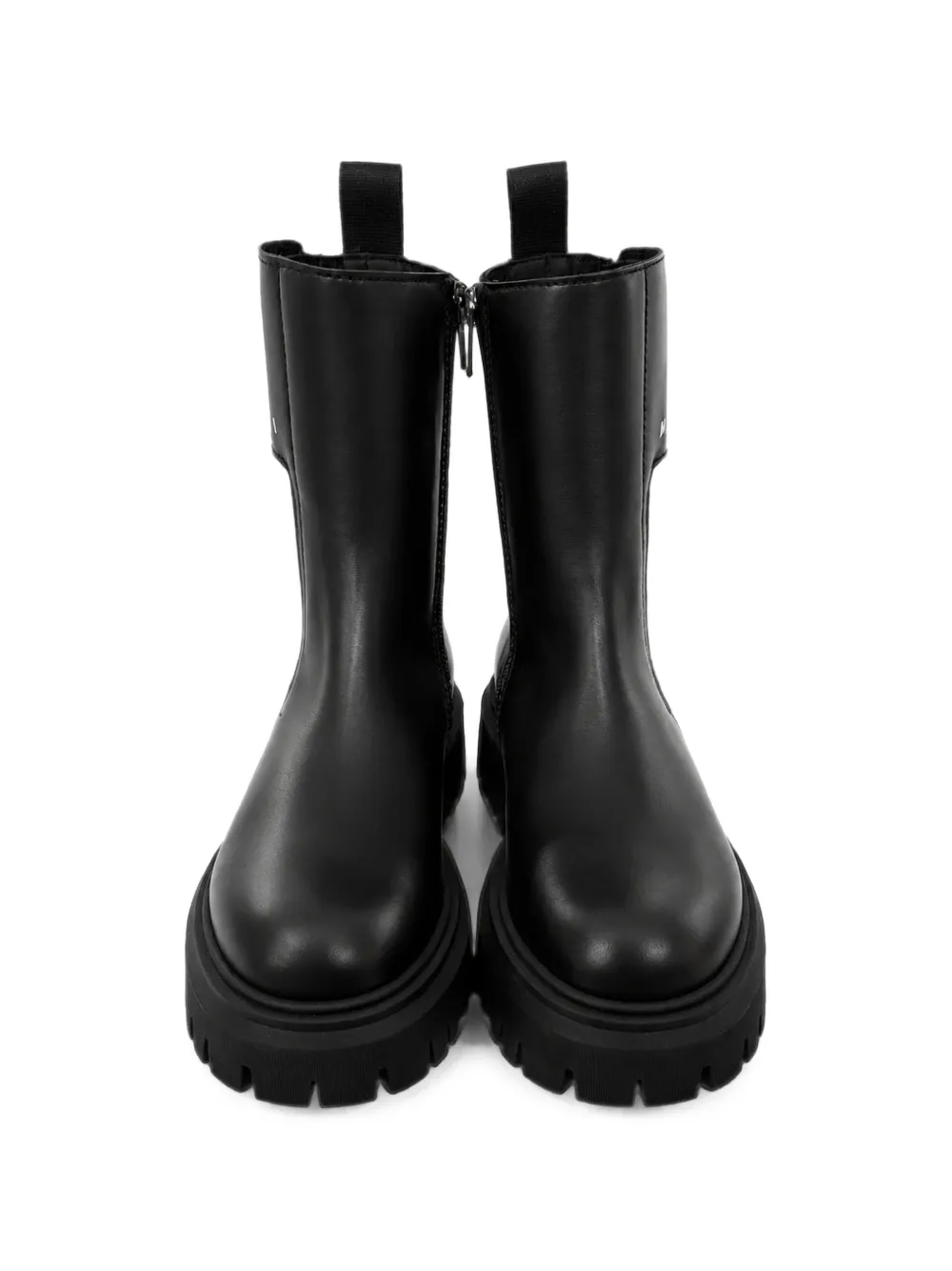 Marni Kids logo-patch chunky boots Zwart