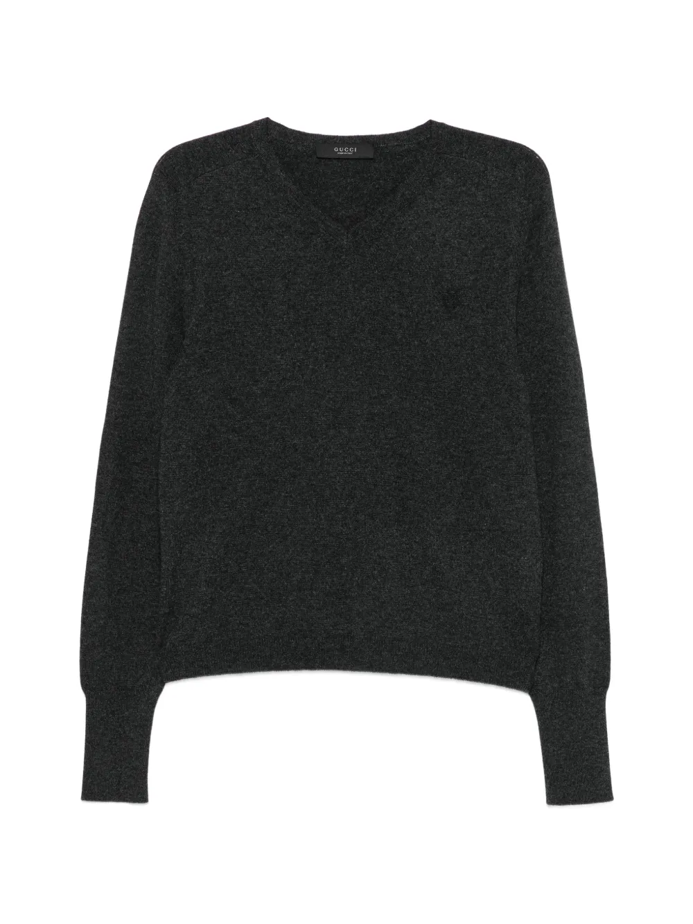 Gucci V-neck logo-embroidered sweater