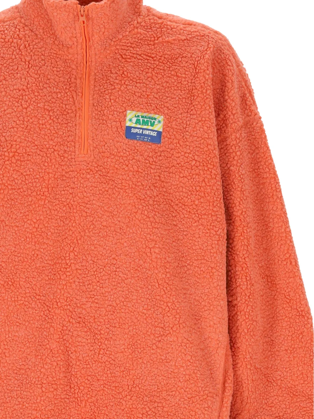 American Vintage Hoktown quarter-zip sweatshirt Oranje